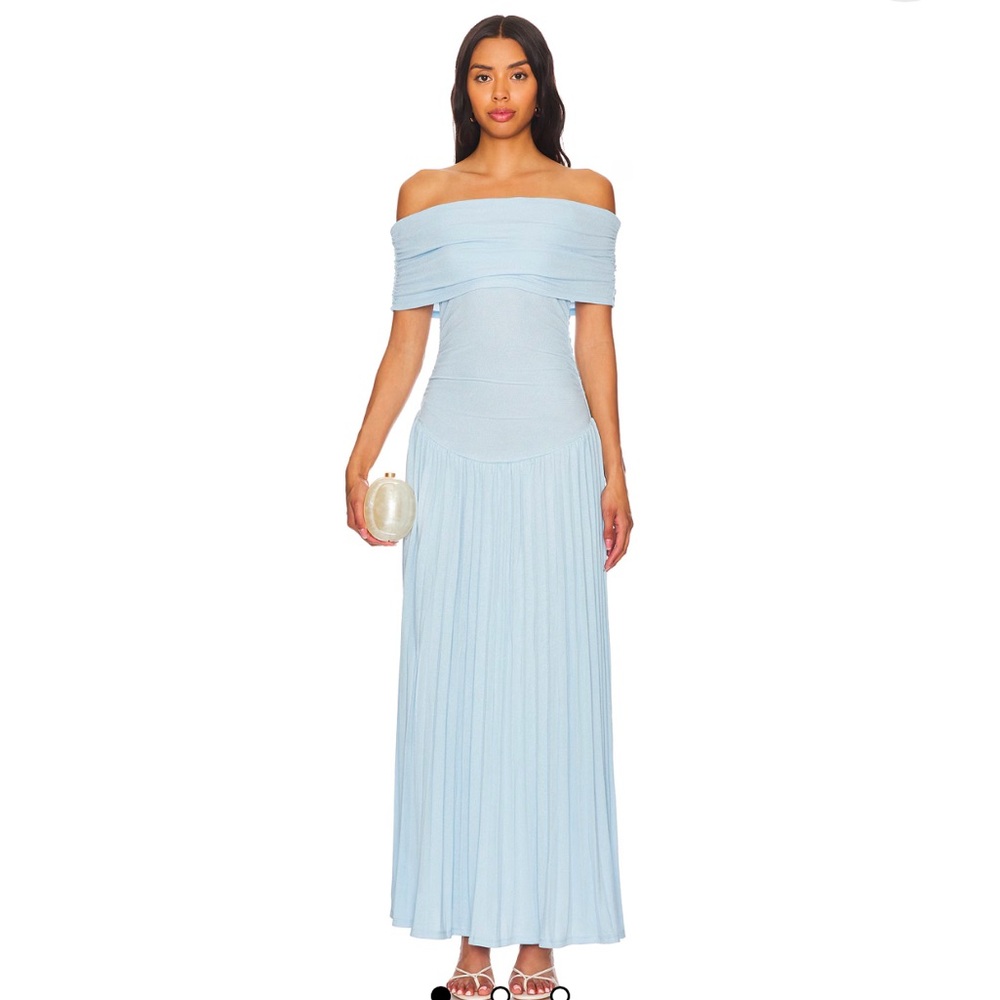 LIONESS Field of Dreams Maxi Dress - Light Blue